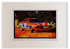 British Cars 354005 Triumph TR7 V8 Rally Car 1978 A2 Picture Frame Watercolour