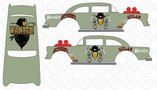 Street Outlaw 55 gasser white toner water slide decal For 1/64  custom diecast