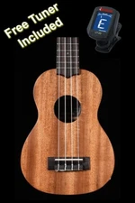 Laka VUS50EA Soprano Electro Acoustic Ukulele (Free Tuner)