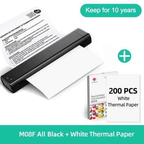Lot papier tatouage imprimante thermique sans encre Bluetooth sans fil portable A4 - Photo 18/30