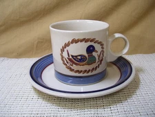 Epoch China American Decoy C201 Pattern Cup & Saucer Set