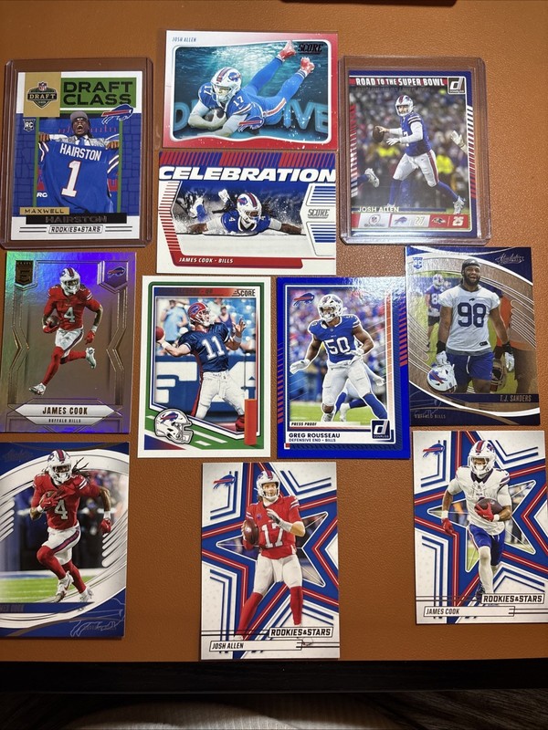 Buffalo Bills NFL Mixed Trading Card Lot RC, Patch, /# And Inserts 1🔥
