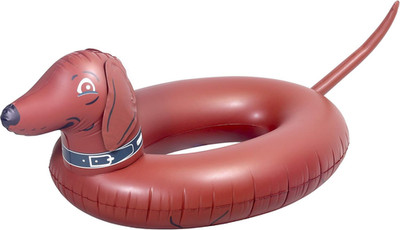 Wiener Dog Party Tube Inflatable Raft, Float in Style (For Adults and Kids)