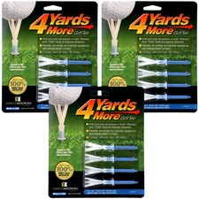 4 Yards More Golf Tee 3 1/4" 3 Pack 12 Tees 