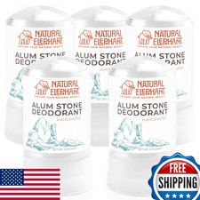 Natural Elephant Alum Stone Deodorant Stick 60g 2oz Aluminum Free Salt 5-Pack