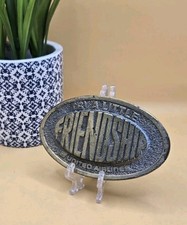 Vintage United Airlines Belt Buckle "Try a Little Friendship"