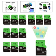 100 PACK 32GB Micro SD Card Memory Card TF Class 10 SDHC High Speed TF Card LOT