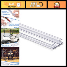 Cuttable Clear PVC Living Hinge for Golf Cart Windshield Drum Shield - 48