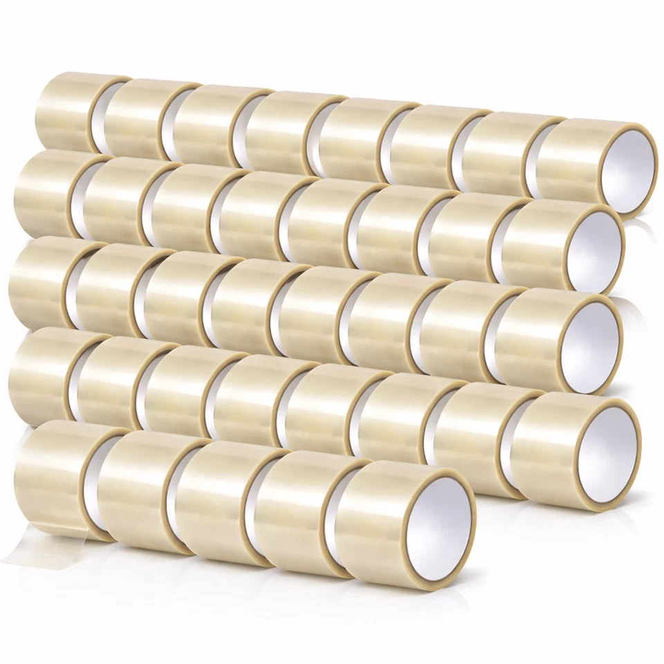 36 Rouleaux De Ruban Adhésif Transparent 48Mm X 66M Ruban D'emballage En Carton - Photo 1/4