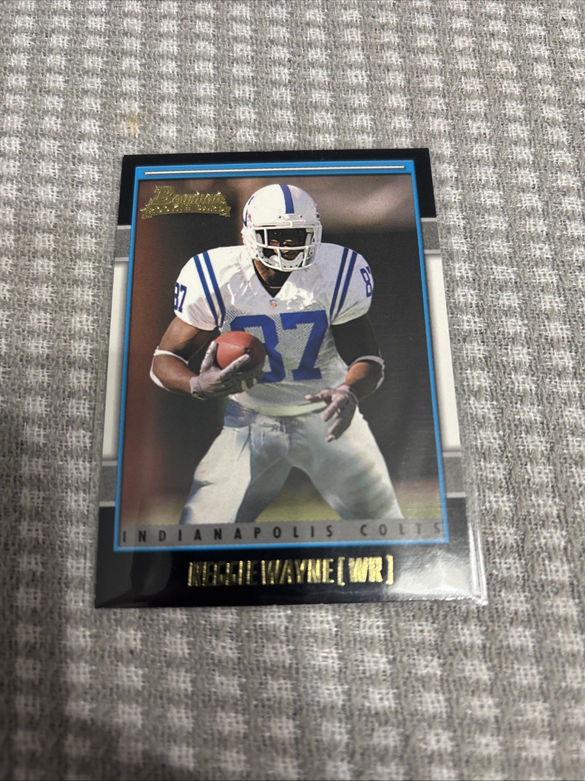 2001 Bowman - Reggie Wayne #209 Gold (RC)