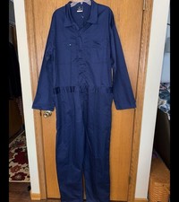 Kolossus Workwear Coveralls Mens 2XL XXL Blue Mechanic Jumpsuit NWOT Long Sleeve