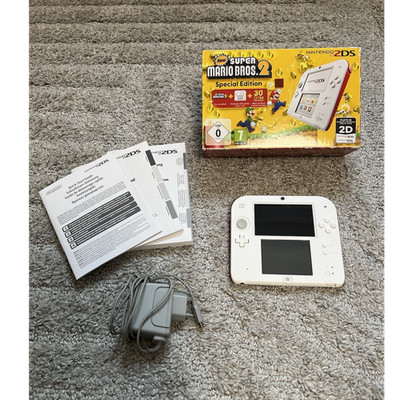 Nintendo 2DS New Super Mario Bros. 2 Special Edition Weiß/Rot 4GB PAL OVP