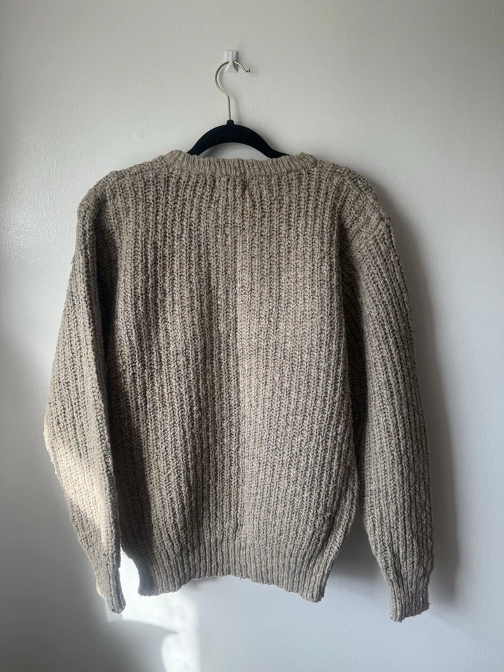 Raro Suéter Vintage Banana Republic Tejido Algodón Hombres Mediano Corona Británica Colonia Foto 2 de 4