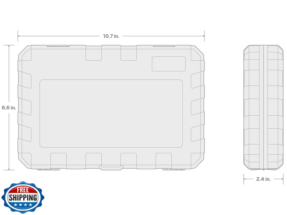 TEKTON 3/8 Inch Drive Long Hex Bit Socket Set with Case, 19-Piece (1/8-3/8 in - Image 2 of 4