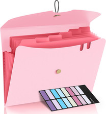 7 Pocket Expanding File Folder, Premium Accordion File Organizer, Letter Size Fo