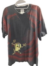 1992 Taz Looney Tunes Shadow AOP Cartoon XL