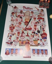 2008 World Series Phillies Dick Perez Print LE 2000