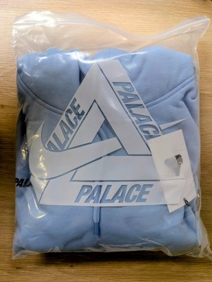 Palace x Nike Font Swoosh Hoodie Sky Blue Large | eBay