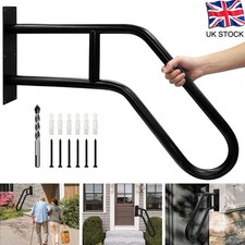 Wall Mounting Handrails for Outdoor Steps, Hand Rails for 1-3 Stairs, Black UK