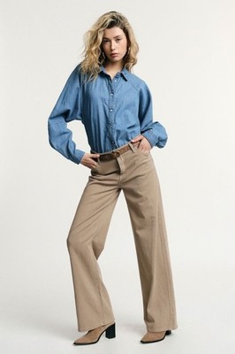 WOMENS WIDE DENIM PANTS PLEASE P3LACJMCCC