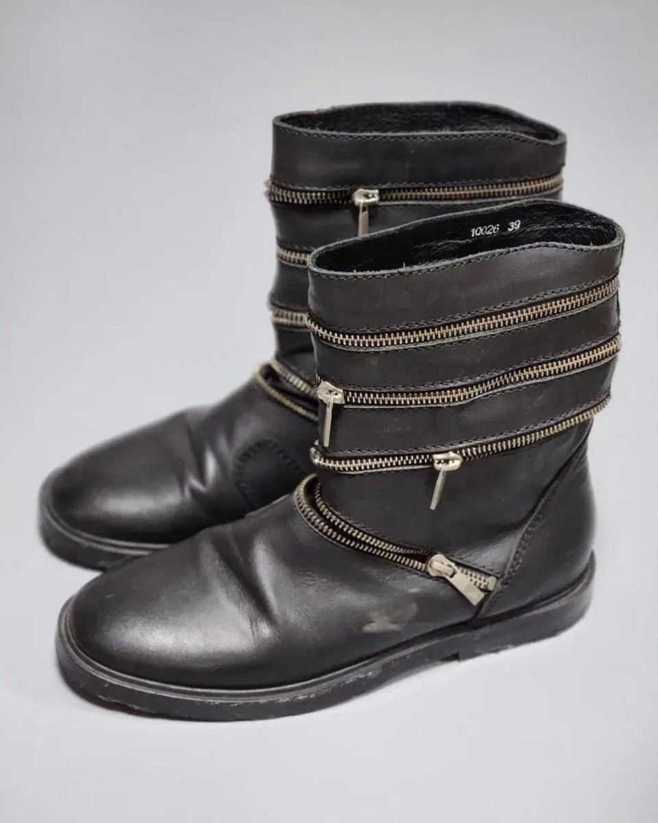 Raf Simons Accordion Zip Boots | eBay