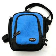 Lowepro Clips 100 Camera Travel Bag Arctic Blue w/ Strap – Compact DSLR/SLR Case