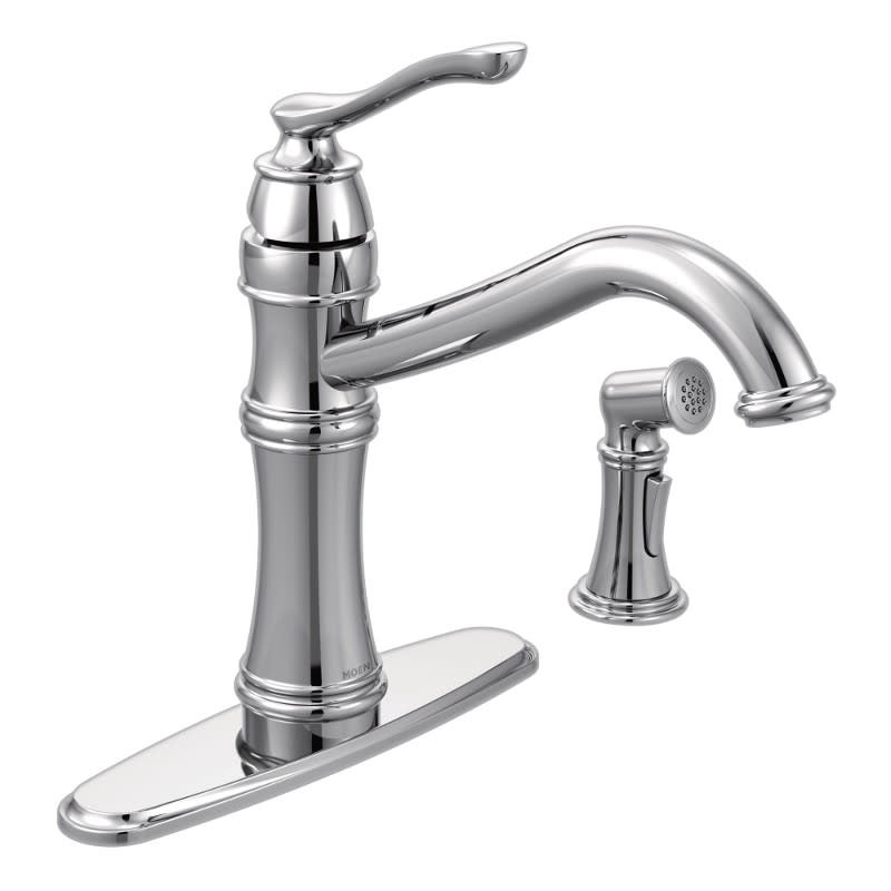Moen 7245 Belfield1.5 GPM High-Arc Single Handle Kitchen Faucet - Chrome