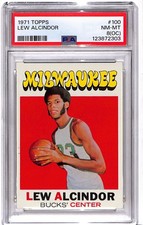 1971 Topps Lew Alcindor #100 PSA 8(OC)