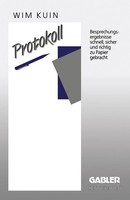 Protokoll Wim Kuin Taschenbuch Xii Deutsch 1988 Gabler Verlag EAN 9783409191401