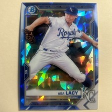 2021 Bowman Chrome Sapphire Asa Lacy #BCP-83 Kansas City Royals