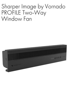Sharper Image by Vornado PROFILE Window Fan, Reversible, 3 Speed, Black