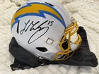 Ladd McConkey Autographed Signed Full Size Chargers Helmet Beckett Witnessed