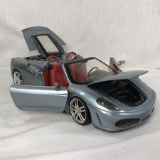 Hot Wheels Ferrari F430 Spider 1:18 Diecast Model Car Metallic Silver
