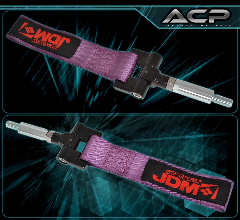 Adaptador de correa de gancho de remolque para parachoques trasero Jdm Sport atornillado para Scion Tc 05-08 púrpura Foto 2 de 3