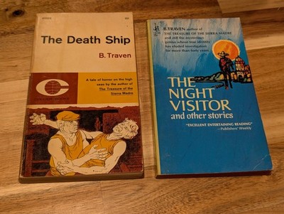Lot of 2 B. Traven Book: The Death Ship & The Night Visitor and Other Stories