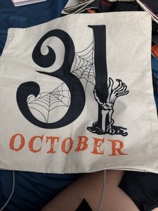 17×17 Pillow Case October 31st Halloween Themed BOGO  READ