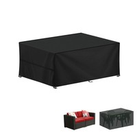 Lamuni Abdeckung GartenmöBel SchutzhüLle FüR Gartentische, Schwarz
