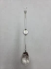 Unmarked Early Gorham Sterling Silver  Combination Olive Fork And Spoon Mono