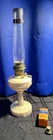 1940s Aladdin Alacite Glass Kerosene Oil Lamp Model B Tall Lincoln Drape Vintage