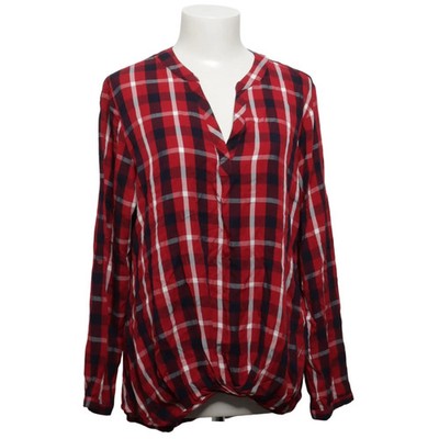 Multiblu, Bluse, Größe: 44, Rot/Blau/Weiß/Mehrfarbig, Viskose, Karo, Damen #q7Q