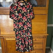 Maggy London Cottagecore 90s Floral 2 Piece Set Top and Skirt Rayon Gypsy Grunge