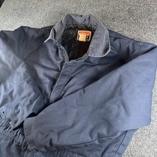 Vintage Berco Insulated Coveralls Men  s XL 48-50 Navy Corduroy Collar USA