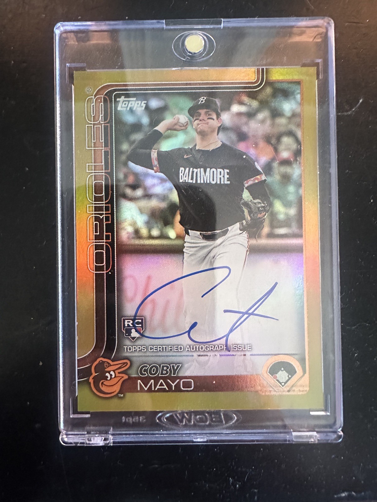 COBY MAYO 2025 Topps Series 1 Gold Auto #50/50 Flagship Real One