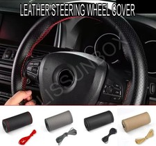FÜR JAGUAR XE XF XJ XK GELOCHT SCHWARZ LEDER LENKRADBEZUG SPORT