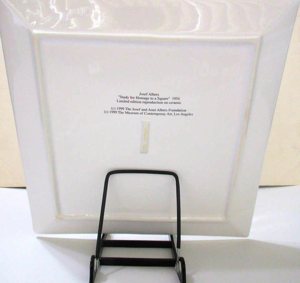 Plato de cerámica Josef Albers 12" Foto 3 de 4