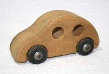 Vintage 1960s Solid Wood Car Toy by Creative Playthings Made in USA