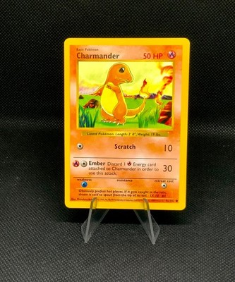 Charmander - 46/102 Base Set print  - Common 1st Edition EN 