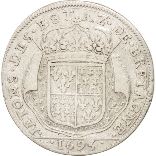 [#405954] Frankrijk, Medal, Royal, États de Bretagne, Vannes, Louis XIV, 1693, F - Afbeelding 2 van 2