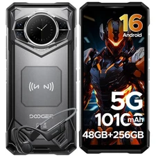 DOOGEE S200 5G Rugged Smartphone Unlocked 48GB+256GB Android16 10100mAh NFC 2026