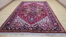 Large Persain Design Carpet Rug Hand Made Wool Living Room 9ft 7" x 6ft 8"